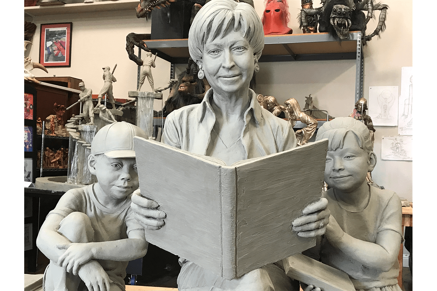 Pat Dando Clay Model Close Up
