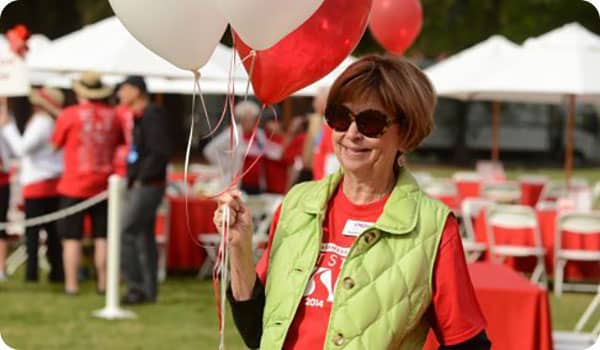 Pat Dando with Balloons