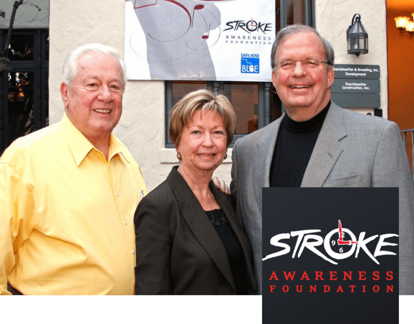 Stroke Awareness Foundation Logo and Founders